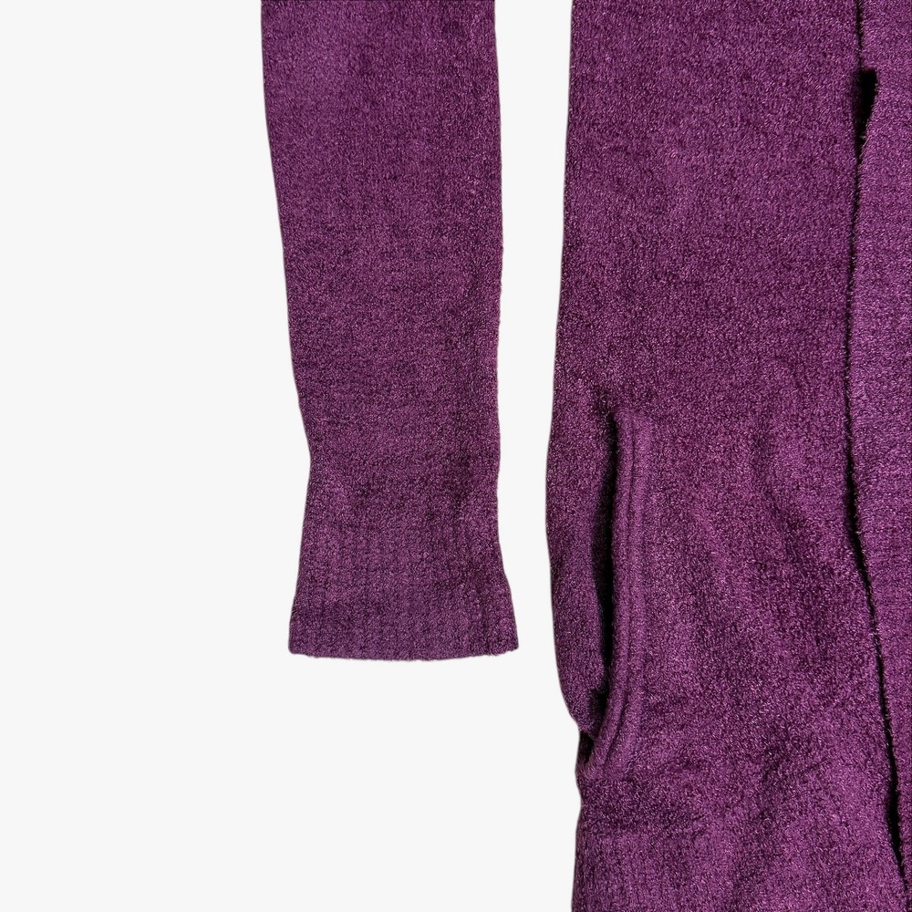 Barefoot Dreams CozyChic Lite Circle Cardi Deep Aubergine Buttery Soft Size XS/S - Picture 7 of 16